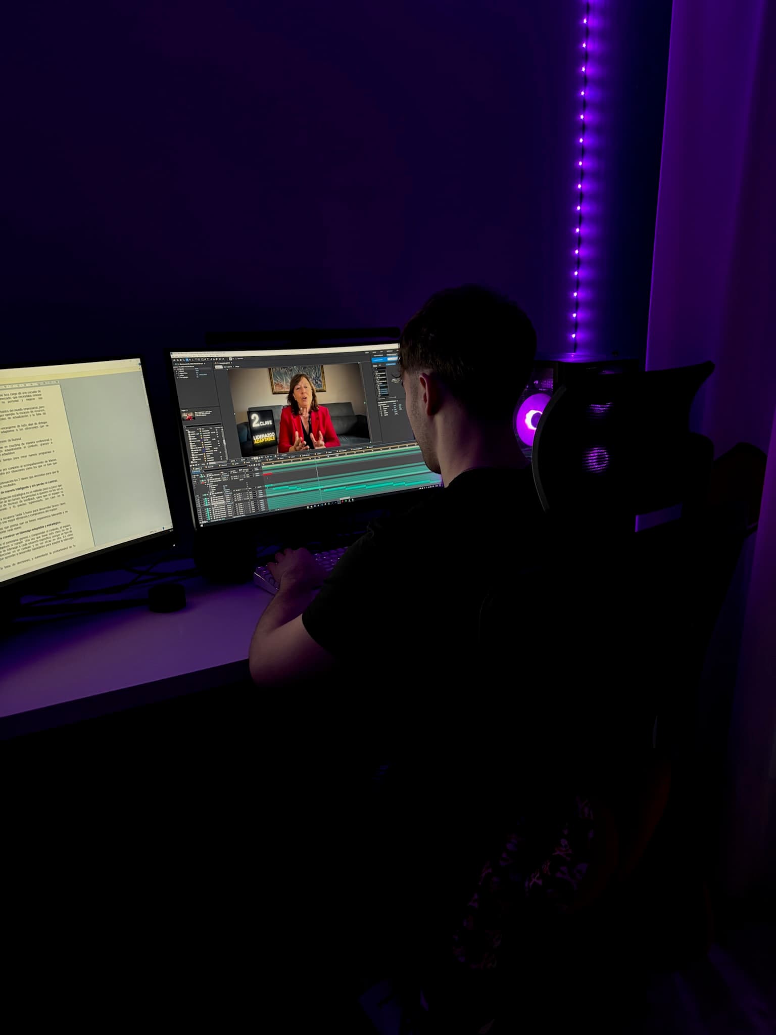 PradesVisuals / Gerard trabajando